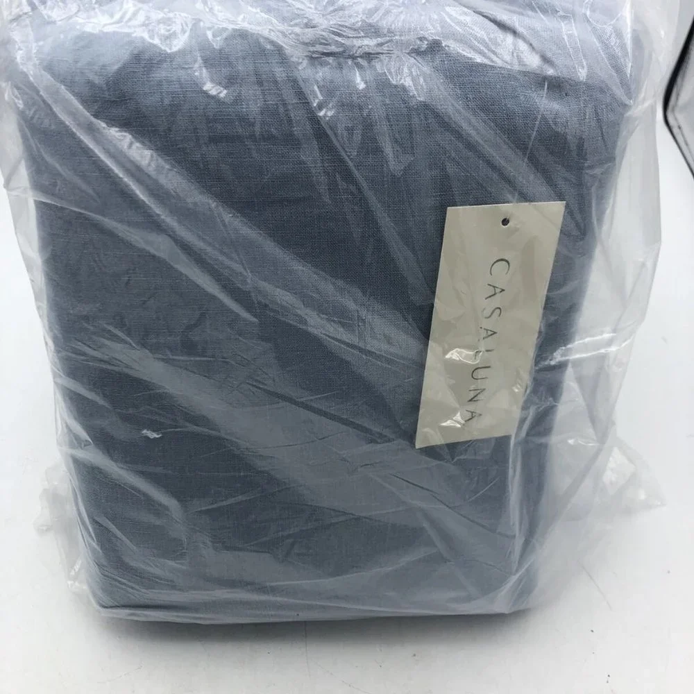 Casaluna King Size Well-being Hemp Sheet Set Light Indigo